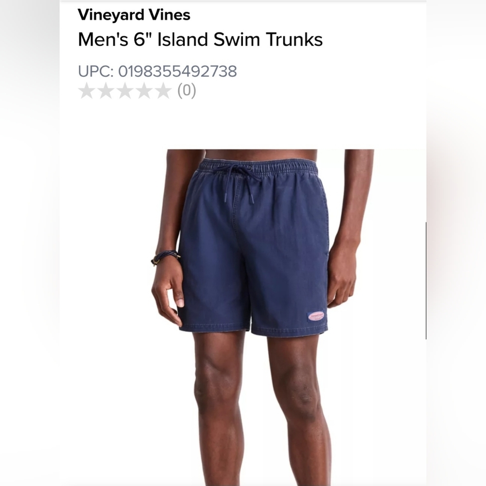 Vineyard Vines Men's Island Blue Swim Shorts Size Medium